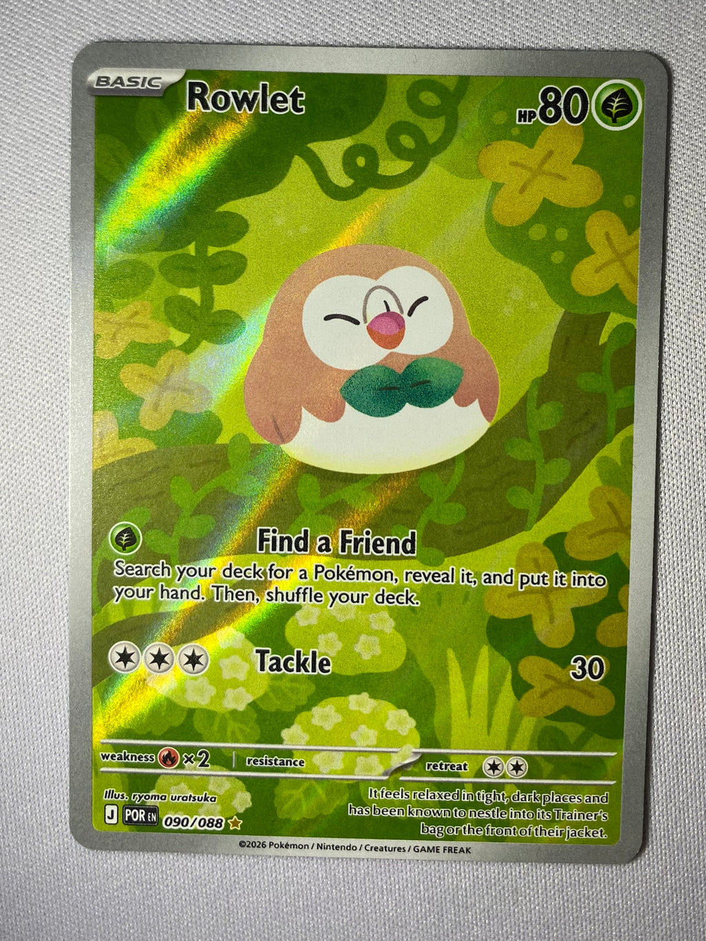 Rowlet 090/088 Me03: Perfect Order Holo